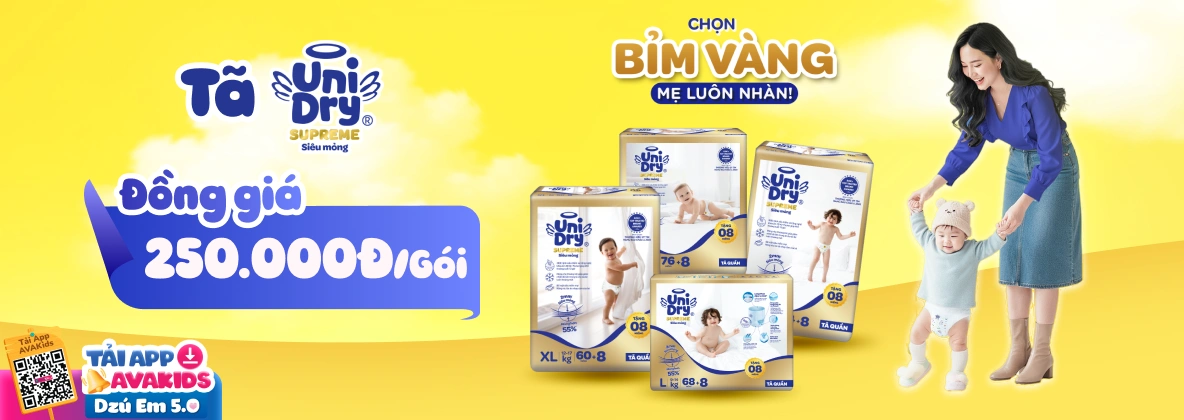 Banner trang NH tã Unidry